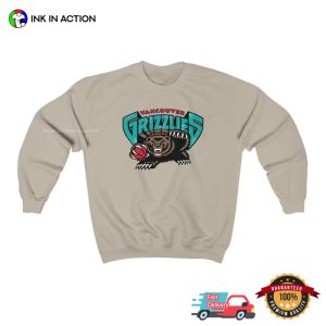 vancouver grizzlies basketball Bear NBA T Shirt 2