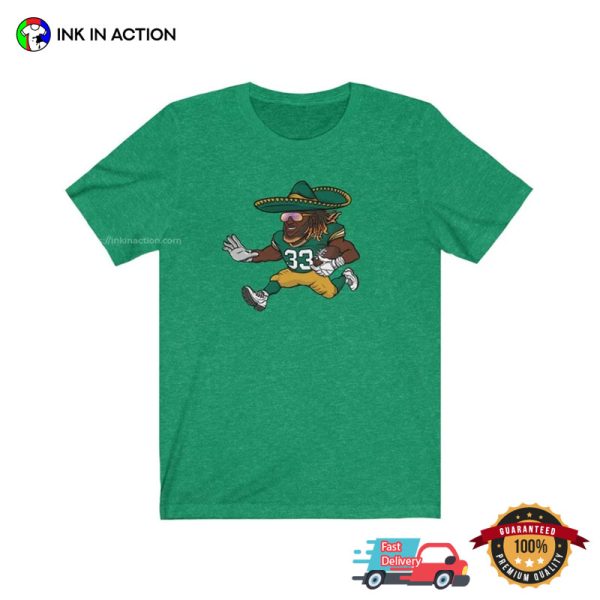 Aaron Jones Backquarter Green Bay Packers T-shirts