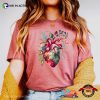 Anatomical Floral Heart Comfort Colors T-shirt