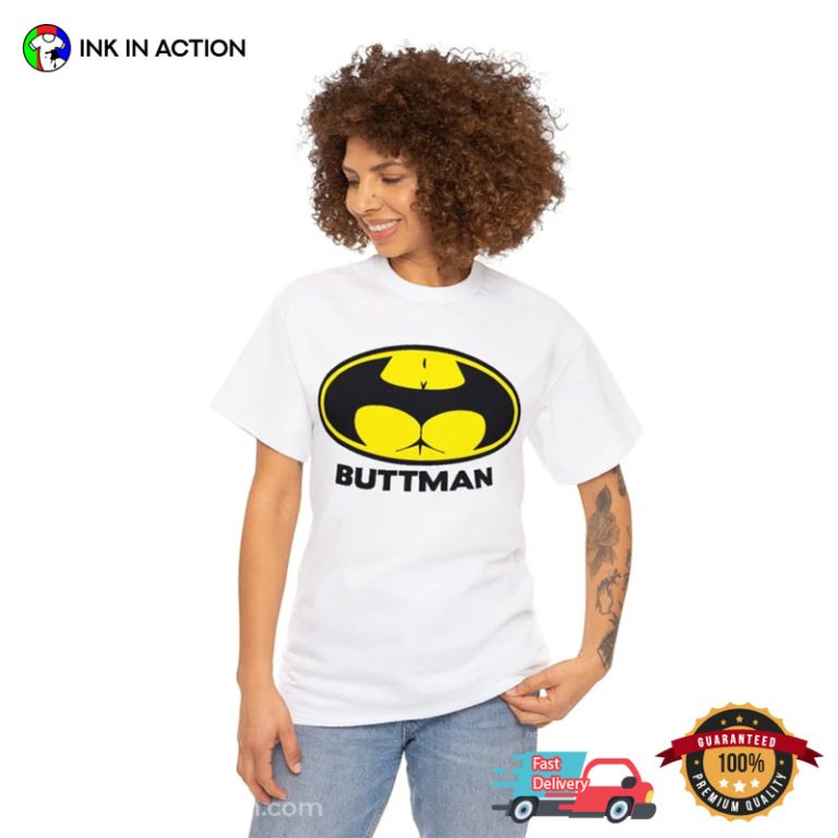 Buttman Logo Funny April The Fool Pranks T-Shirt - …