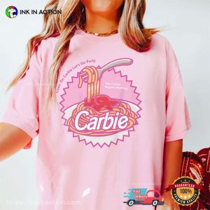 Carbie Spaghetti Funny Barbie Tee Shirt