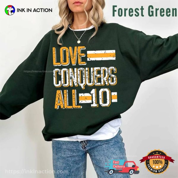 Conquers Jordan Love 10 Vintage Packers Football T-Shirt