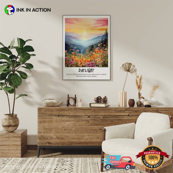 Daylight Watercolor Illustration Poster