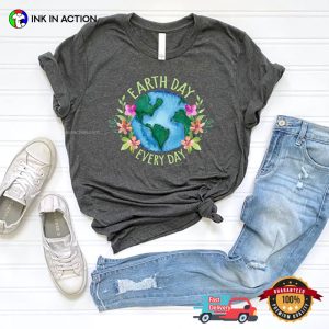 Earth Day Everyday Comfort Colors Tee, Happy Earth Day Apparel