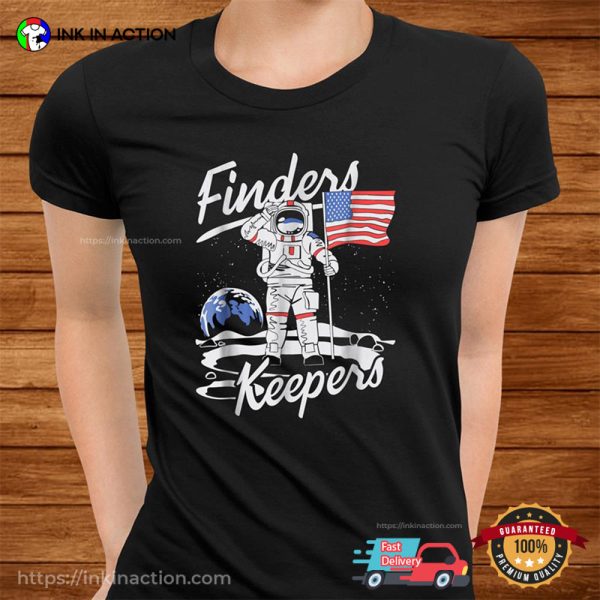 Finders Keepers USA Moon Landing Pictures T-Shirt