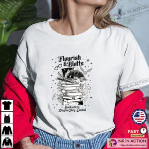 Flourish And Blotts Magic Wizard Hogwarts Bookstore Shirt