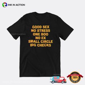 Good Sex No Stress Funny Sexual Fantasies T-Shirt