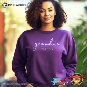 Grandma Est 2024 Announcement T Shirt 3