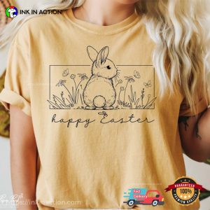 Happy Easter Cute Easter Bunny Comfort Colors T-shirt