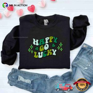 Happy Go Luck Clover st patrick's day shirt 2