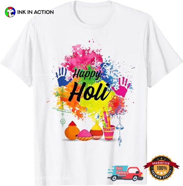 Happy Holi 2024 India Colors Festival T-Shirt