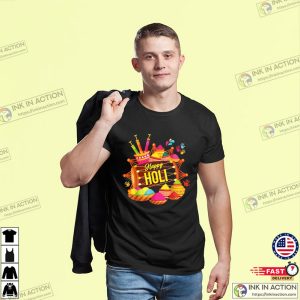 Happy Holi Powder Hindu Color Festival Tee