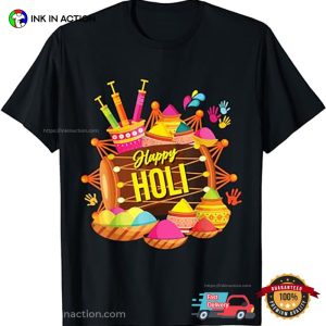 Happy Holi Powder Hindu Color Festival Tee