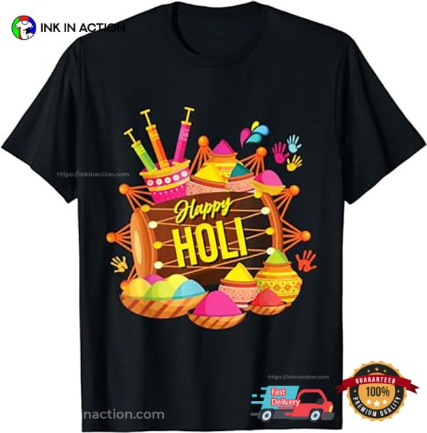 Happy Holi Powder Hindu Color Festival Tee