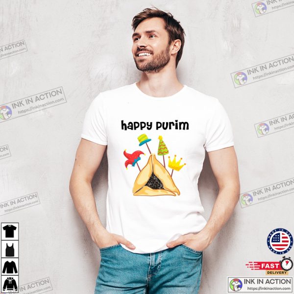 Happy Purim Jewish Holiday T-Shirt