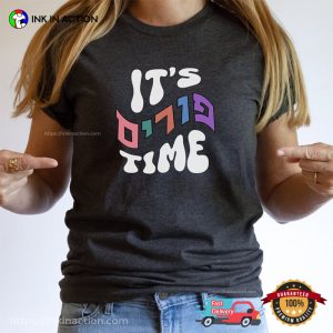 It's Purim Time Hebrew purim jewish holiday T Shirt 1