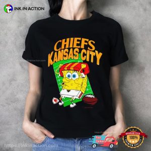 Kansas City Chiefs Spongebob Squarepants T Shirt 2