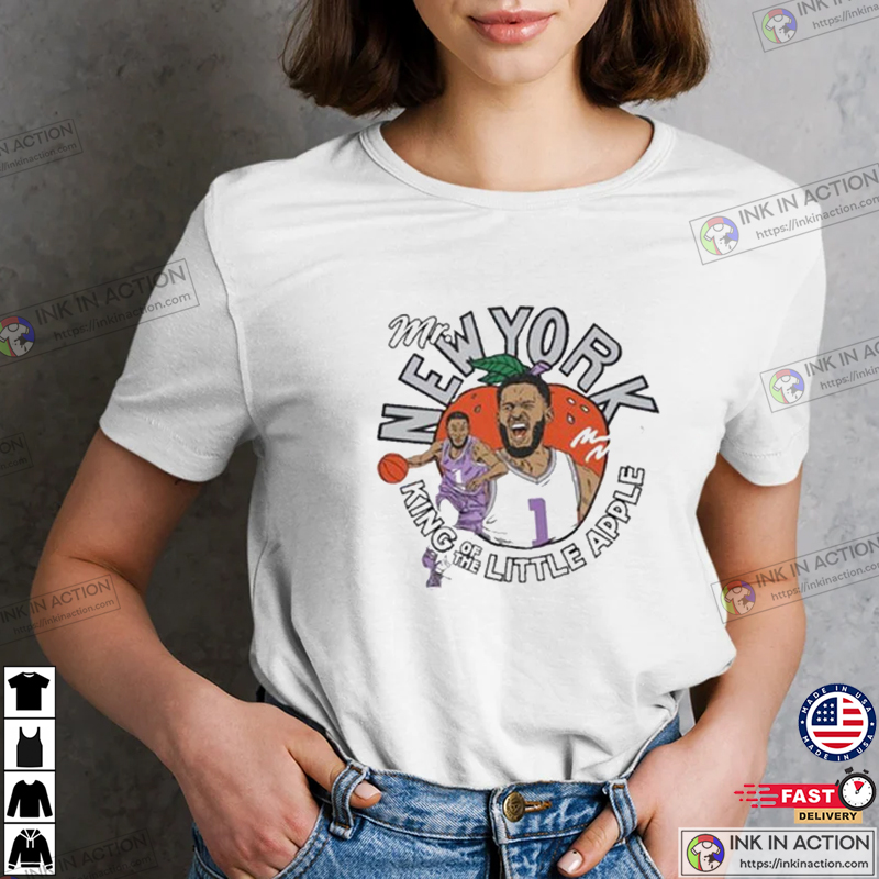 King Of Little Apple Mr. New York Vintage Basketball Tee King Of Little Apple Mr. New York Vintage Basketball Tee
