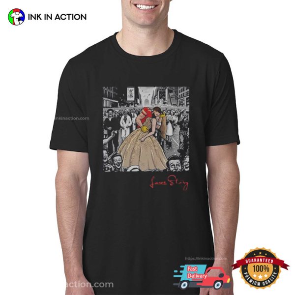 Love Story Travis Kelce Kiss Taylor Vintage 90s T-Shirt