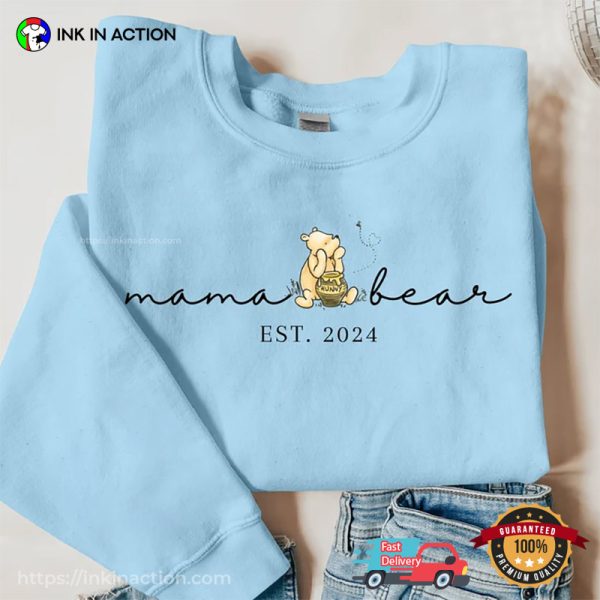 Mama Bear 2024 Cute T-Shirt, Mother’s Day Gift Ideas