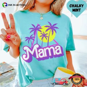 Mama Comfort Colors barbie tee shirt 3