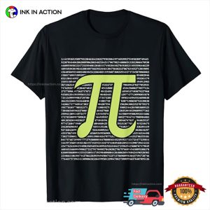Number pi symbol text mathematical constant T Shirt 2