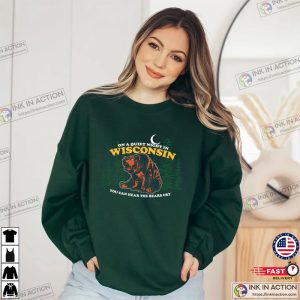 On A Quiet Night In Wisconsin Crying Bear Vintage T-Shirt