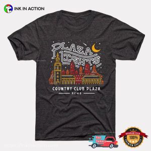 Plaza Lights Country Club Plaza Skyline T Shirt 2