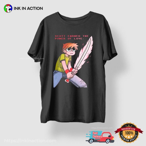 Power of Love Scott Pilgrim Series T-shirt