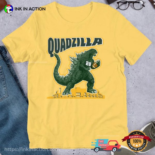 Quadzilla 28 Backquarter Funny Green Bay Packers T-shirts