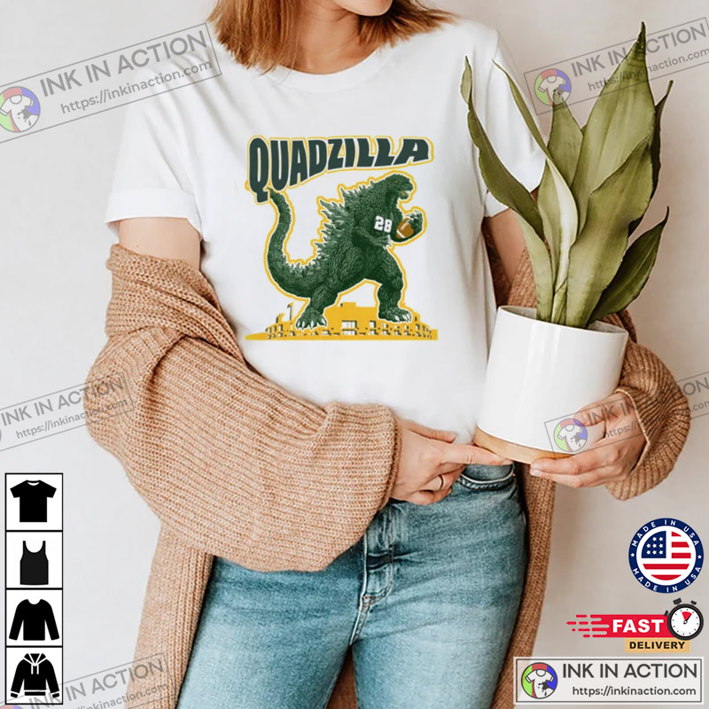 Quadzilla 28 Backquarter Funny Green Bay Packers T-shirts
