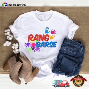 Rang Barse festival of colours Holi T Shirt 3