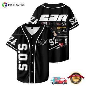 Rapper SZA SOS Baseball Jersey