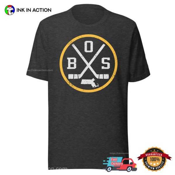 Retro Boston bBruins Hockey T-shirt