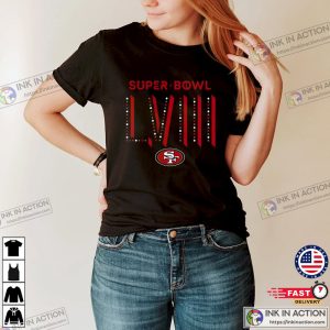 SF 4ers Super Bowl LVIII Football T-shirt