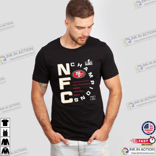 San Francisco 49ers Football 2023 NFC Champions Fans T-shirt