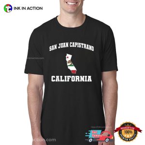 San Juan Capistrano California Vintage Athletic T Shirt 3