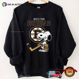 Snoopy Boston bruins hockey t shirt 2