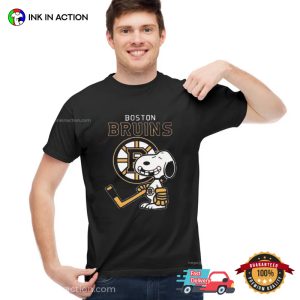 Snoopy Boston bruins hockey t shirt