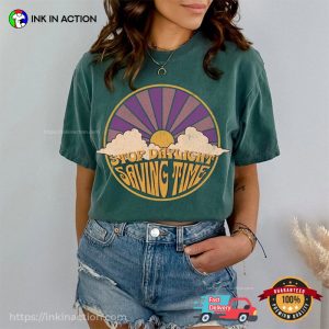 Stop Daylight Saving Time Vintage Comfort Colors T Shirt 1