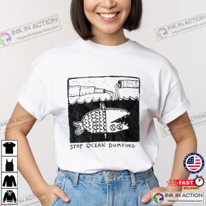 Stop Ocean Dumping Retro 90s T-shirt