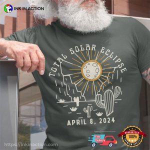 Sunny Moon total solar eclipse 2024 Texas T Shirt 2