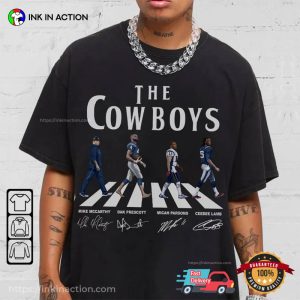 The Cowboys Football Team Abbey Road Crossing Inspired T-Shirt