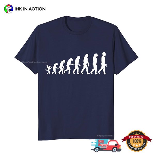 The Finger Circle Human Evolution Funny Meme T-shirt, April Fool’s Day Apparel