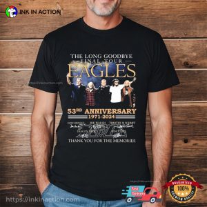 The Long Goodbye Final Tour Eagles 53th Anniversary Signatures Memorial T-shirt