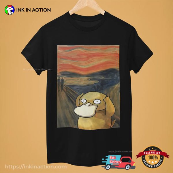 The Scream Psyduck Funny T-Shirt