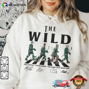 The Wild Ice Hockey abbey road crossing Inspired T Shirt 3