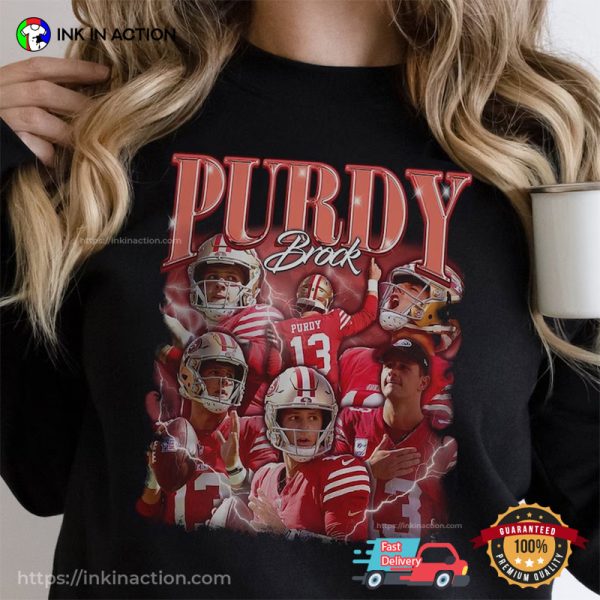 Vintage 49ers Brock Purdy Highlight T-Shirt