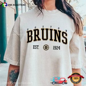 Vintage Boston Bruins ESt 1924 Hockey Fan T Shirt 3