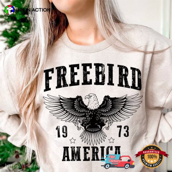 Freebirds Lynyrd Skynyrd America 1973 Retro Rock T-Shirt